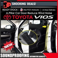 2002-2025 Toyota Vios A-Pillar Car Door Sound Proof Rubber Seal Reduce Wind Noise