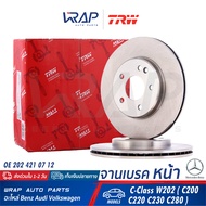 ⭐ BENZ ⭐ จานเบรค หน้า TRW | เบนซ์ รุ่น C-Class W202 ( C200 C220 C230 C280 ) | เบอร์ DF2656 | OE 202