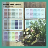 Day of the week sticker (ready stock)planner sticker