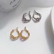 Lia Hoops Earring Korean Hoops Earrings (925 Silver)