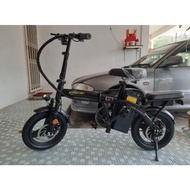 usa 14 inch electric bicycle folding electric bike e bike e scooter 8ah lithium battery electric basikal