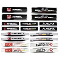 2pcs Mugen Power Acura Metal Car Side Body Sticker Auto Rear Emblem Badge Decal for Honda Civic CRV 