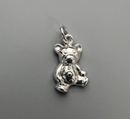 Silver thai  Teddy bear pendant for necklace silver เครื่องประดับเงินแท้  จี้รูปหมีเงินแท้925 ใส่แล้วไม่แพ้ เงินแท้ไม่ชุบ เงินแท้925 พร้อมส่ง