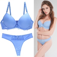 New Big Size Bra Set 34/75 36/80 38/85 40/90 42/95 B C D E cup Push Up Basic bra Women T-Shirt Bra P