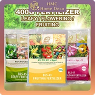 400g BLS Leafy Fertilizer 45 / Flower Bloom Fertilizer 47 / Fruiting Fertilizer 43 Garden Granules B