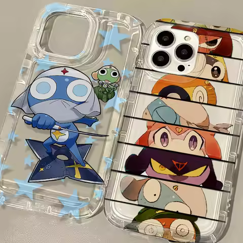 Keroro Gunsou Frog Phone Case for iPhone 17 16e 16 15 14 13 12 11 Pro Max 7 8 Plus X XR XSMax Airbag