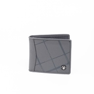PlayBoy :รุ่น Vector Mens Wallet bag กระเป๋าสตางค์ผู้ชาย รหัส ST-WA251PBM078-GY ดีไซน์แบบพับ ลายตารา