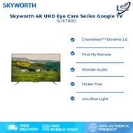 SKYWORTH 43"/50"/55"/60"/65"/75" SUE7800 4K UHD Eye Care Series Google TV | HDR10 & HLG | Chameleon 