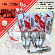 [1 Set] Toyota Vellfire GGH30 3.5 LEXUS GYL20 GYL25 RX 450H GGL25 Genuine iridium Spark Plugs 90919-