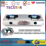 KOMPOR TERBARU TECSTAR Kompor Gas 2 Tungku stainless - Kompor Tecstar TG 866 CSJ Murah Berkualitas B
