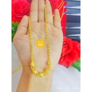 24K CRYSTAL PLATED KOYE NECKLACE + 24K GOLD PLATED