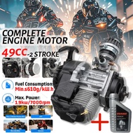 Pocket Bike Engine 2 stroke engine 49cc motorcycle mini bike 49cc enjin 49cc Air Filter Pullstart Qu