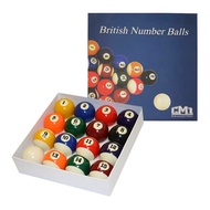 CM1 Standard Spots & Stripes Pool Ball Set - 2 Inch with 1 7/8 Inch Cue Ball