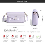 David Jones Paris Women's Pu Leather Crossbody Bag Handbag