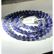 Iolite bracelet 3 round