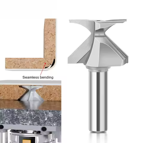 1PC 6mm 12mm 1/2" 1/4" Shank Arc Bending Integrated Router Bit Forming Tool Arc Bending Router Bit f
