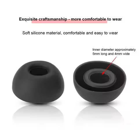 6Pcs Silicone Ear Tips Fit for Redmi Buds6 Pro/ Buds5 Pro,Ear Tips Earcup Sleeve S/M/L In Ear Buds,E