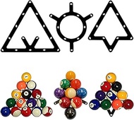 3PCS Magic Ball Rack Sheet Billiards Ball Holder, Pool Balls Rack Set Magic Balls Rack Sheet Triangl