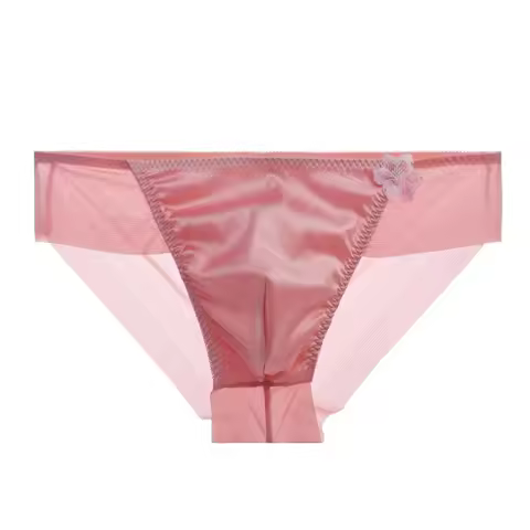 Man's Silky Touch Lace Satin Briefs Red Live Show Dance Costumes Panties Private FKK Party BF Gift L