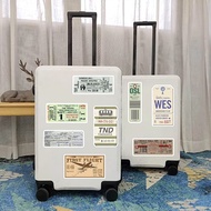 Luggage Stickers Waterproof Boarding Label Travel Around The World Vacation 80 Sheets Vintage Airlin