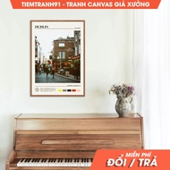 Wall paintings, Oil Paint, Dublin Wall Art, Dublin Poster, Dublin Photo, Dublin Wall Decor, Ireland 