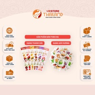 [CHÍNH HÃNG] Thạch Zai Zai Đức Hạnh – Thạch Thanh Vuông Mix Nhiều Vị Hoa Quả [ 1Kg khoảng 56-58 chiế