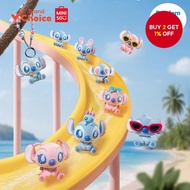 MINISO Disney Stitch "confession" Series - Flocked Blind Box Charms Cute Collectible Figurines 7 Cm 