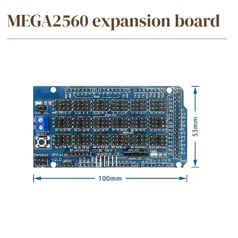 For Arduino MEGA Sensor Shield V1.0 V2.0 Dedicated Expansion Development Board MEGA 2560 Sup IIC Blu