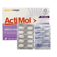 Pharmaniaga Paracetamol ActiMol 650mg Tablet 10's (1 strip)