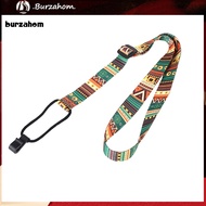 BUR_ Adjustable Colorful Printing Ukulele Strap Belt with Hook Guitar Accessories