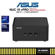 ASUS NUC 15 vPRO Tall Mini PC - Intel Core U5-235H/U7-265H - Intel Arc - Wi-Fi 7 (3Yrs ASUS Warranty