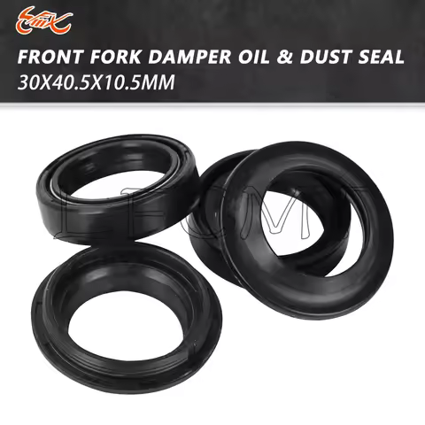 30x40.5x10.5 Front Fork Damper Oil Seal & 30 40.5 Dust Seal Fit for Yamaha YZ125 TY175 RD200 DT MX 1