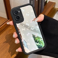 HP Casing OPPO A36 OPPO A76 OPPO A96 Case Casing bow pattern HP Casing Silicone Softcase Mirror Casi