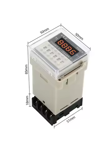 DH48S DH48S-S Digital Display Time Relay 220v AdjustAble CyCliC On Power Off Delay DH48S-1Z DC12V DH