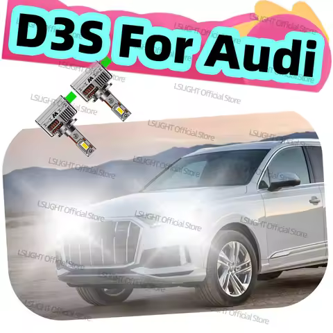 2x HID To LED Headlights D3S D3 30000LM For Audi A1 8X A2 A3 S3 A4 S4 RS4 B8 A6 C6 A7 S7 Sportback A
