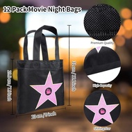 DOSTATNI 12 Pack Movie Night Supplies Carpet Star Gift Bags Red Carpet Party Bag Movie Night Party F