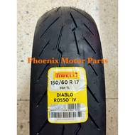Pirelli Diablo Rosso 4 IV 150/60 R 17 (66H) Tyre Tayar Year 2024