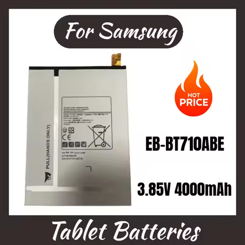 New Replacement Tablet Battery 3.85V 4000mAh EB-BT710ABE for Samsung Galaxy Tab S2 8.0 T710 T713 T71