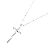 【二手】蒂芙尼 (Tiffany & Co.) 十字架項鍊，頸圍 46 厘米，18K白K金，女士十字架項鍊，二手