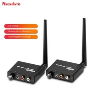 2.4G Wireless Wifi อะแดปเตอร์เพลง 50M เครื่องส่งสัญญาณและตัวรับสัญญาณไร้สายชุด 3.5 มม.R/L AUX สําหรั