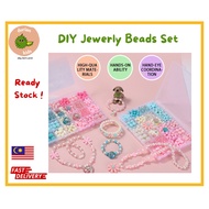 KIds Jewelry DIY Beads Set/ Creativity Kits Art Craft/ Bracelet Mainan/ Budak barang kemas DIY/ 儿童首饰DIY/