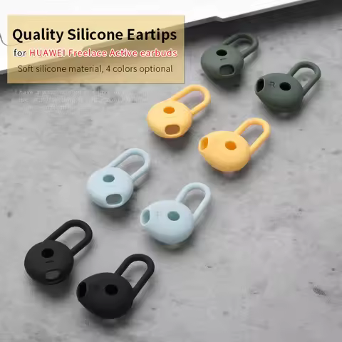 6Pcs Silicone Ear Tips for HUAWEI Freelace Active Earbuds Eartips Neck Mounted Anti-drop Tips Earpho