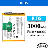 Battery B-D5 For Vivo V7 Y75 Y75A 1718 3000mAh Battery Spare Parts