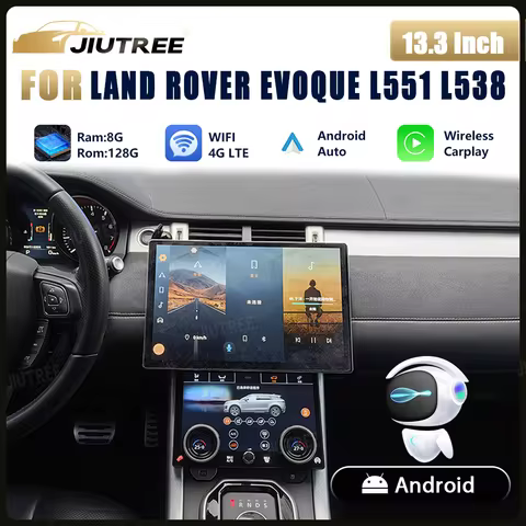 13.3" Android System Car Radio For Land Rover Evoque L551 L538 2012-2019 GPS Navigation Multimedia P