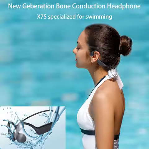 UCR X7S Bone Conduction Bluetooth5.4 IPX8 Waterproof Sweatproof Running Swimming OWS Fitness Headpho