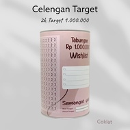 Celengan Target 2k Target 1jt Celengan Target Viral Tabungan Target Murah Celengan Target Permanen Sonuvenir Hadiah