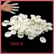 HORIZO 100PCS Finger Cots Disposable Fingertip Protective Latex Rubber Gloves