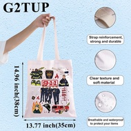 G2TUP 911 TV Show Canvas Tote Bag 911 Evan Buckley Fans Gift What is Your Emergency 911 Shoulder Bag