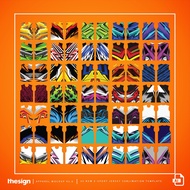 100 Design Template Sublimation Illustrator + 36 Apparel Mockup (PSD & Ai File)