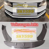 Volkswagen Jetta Front Bumper Diffuser Lip Wrap Angle Splitters Black / Carbon